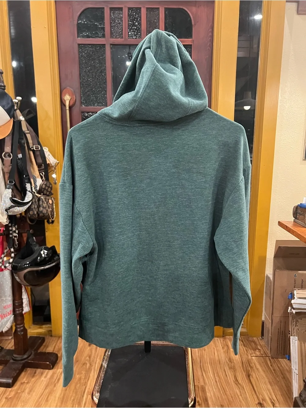 Avalanche Men's Teal Crewneck Hoodie